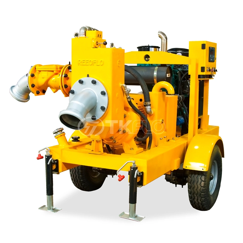 Water Pumps for Movable Emergency Flood Control Diesel Engine Self Priming Dewatering Industry Irrigation