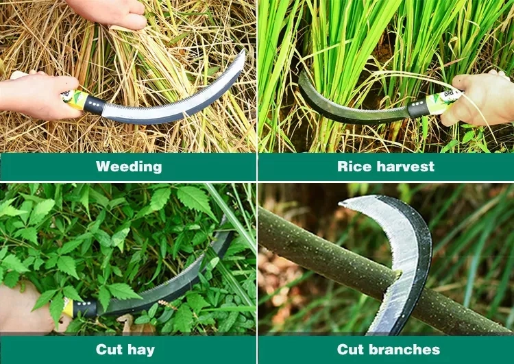 Harvest Pole Foldable Grass Knives Knife Cutter Sicklee