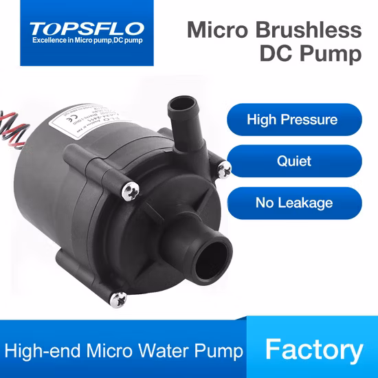 Long Lifetime High Performance 12V or 24V DC Mini Hot Water Centrifugal Pump Electric Small Submersible Circulation Water Pump DC Pump Factory