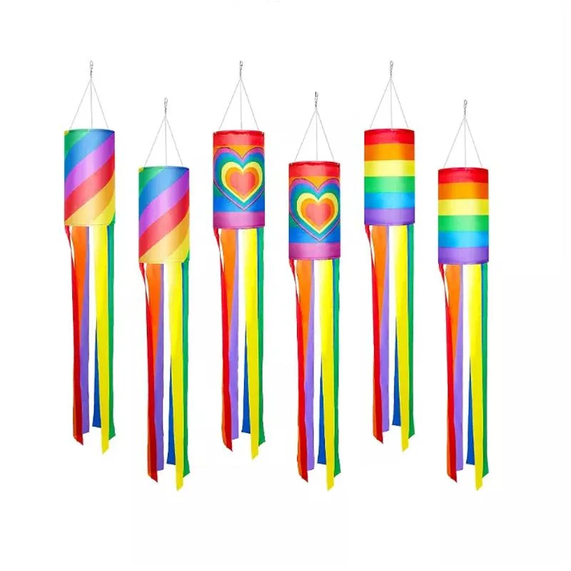 Custom Banner Cheap Lgbt Gay Pride Rainbow Windsock