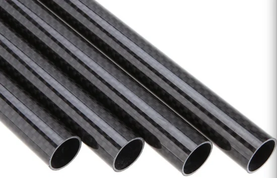 Tubo colorido de fibra de carbono Kevlar-Aramid, tubo de fibra de carbono