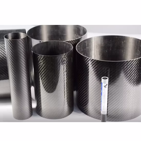 Tubos de fibra de carbono 3K Tubos de fibra de carbono personalizados de 20 mm