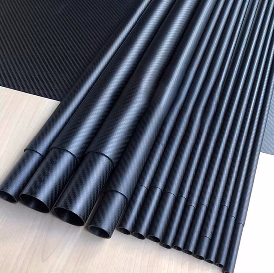 Tubo cuadrado de fibra de carbono Tubo cuadrado de fibra de carbono personalizado